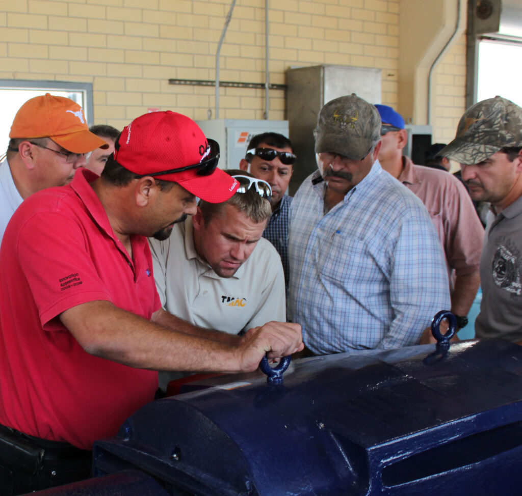 Chris Inspecting A Wastewater Pump