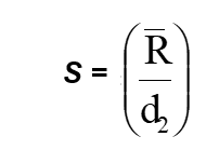 Formula from Control Chart Theory